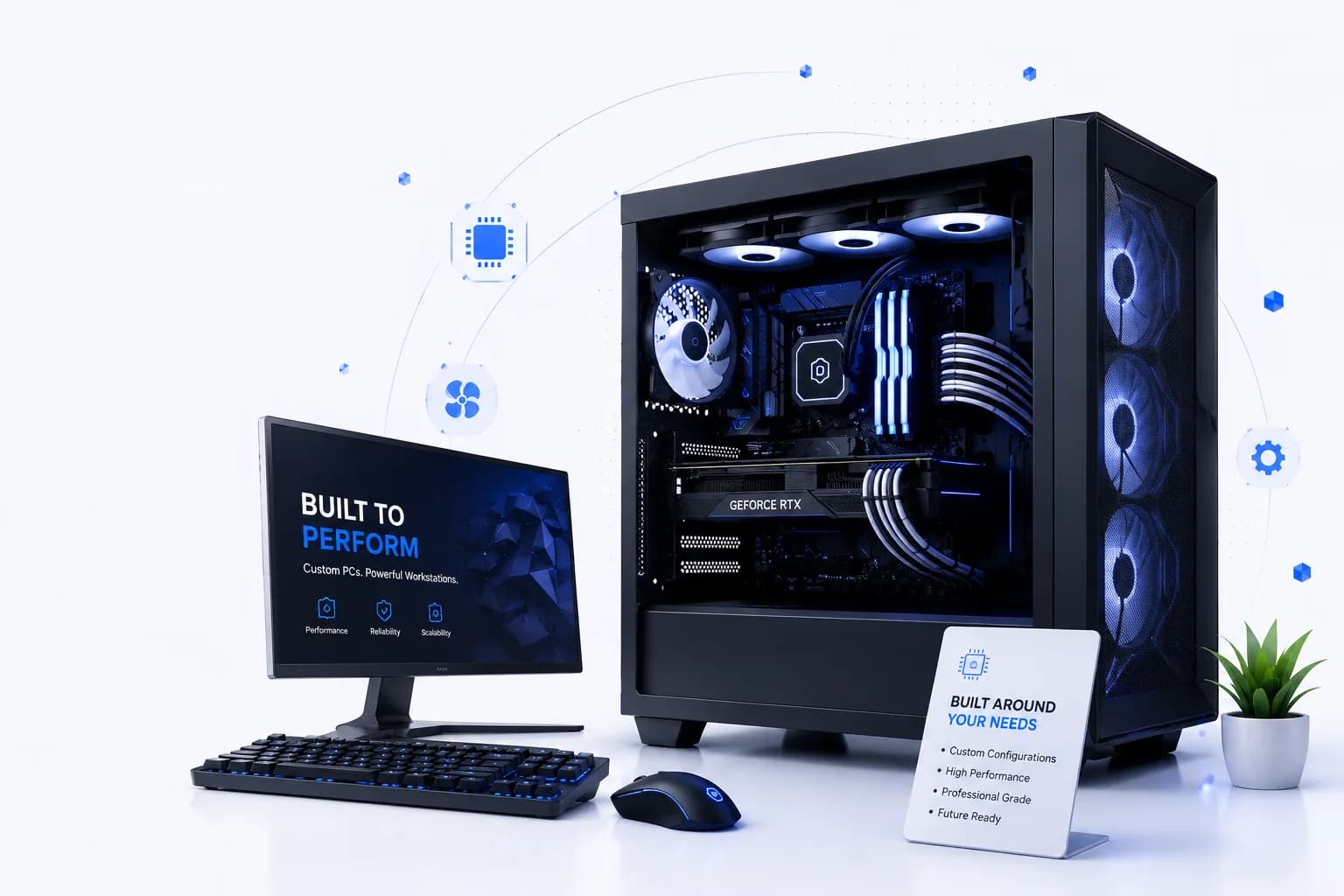 High-End Custom Built PC Workstation